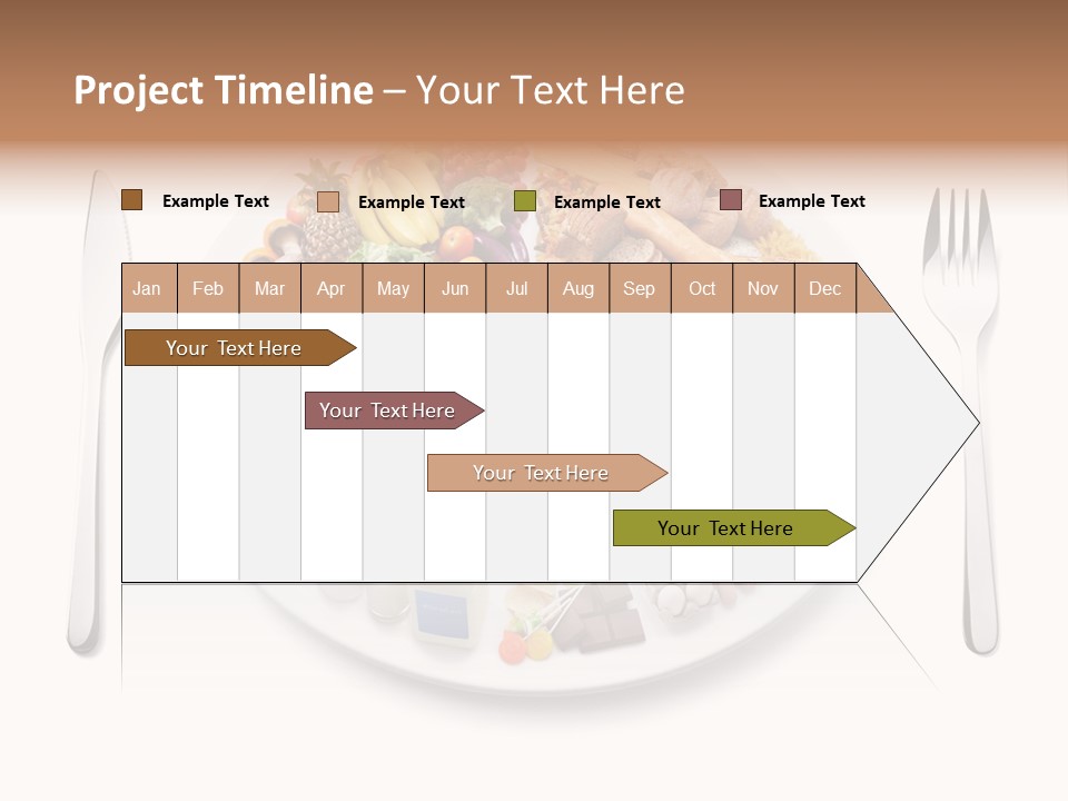 Food Pyramid Plate Poultry PowerPoint Template