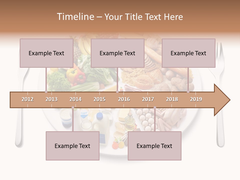 Food Pyramid Plate Poultry PowerPoint Template