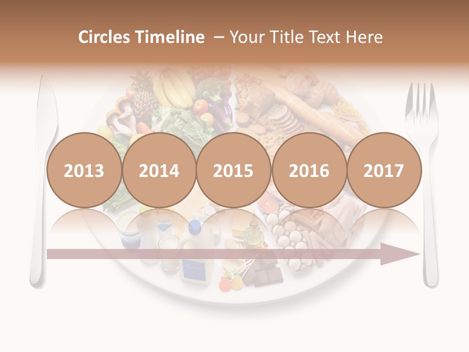 Food Pyramid Plate Poultry PowerPoint Template