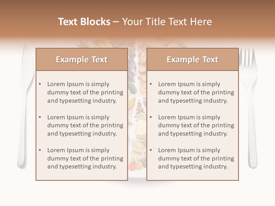 Food Pyramid Plate Poultry PowerPoint Template