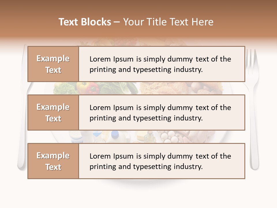 Food Pyramid Plate Poultry PowerPoint Template