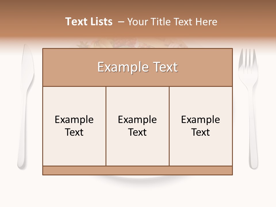 Food Pyramid Plate Poultry PowerPoint Template