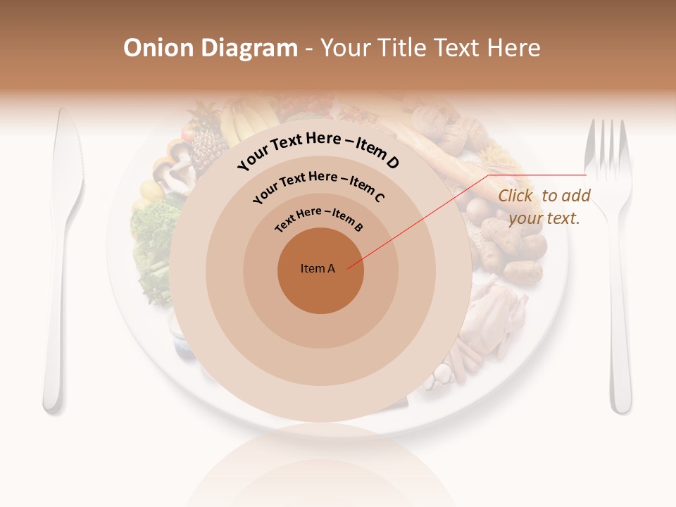 Food Pyramid Plate Poultry PowerPoint Template