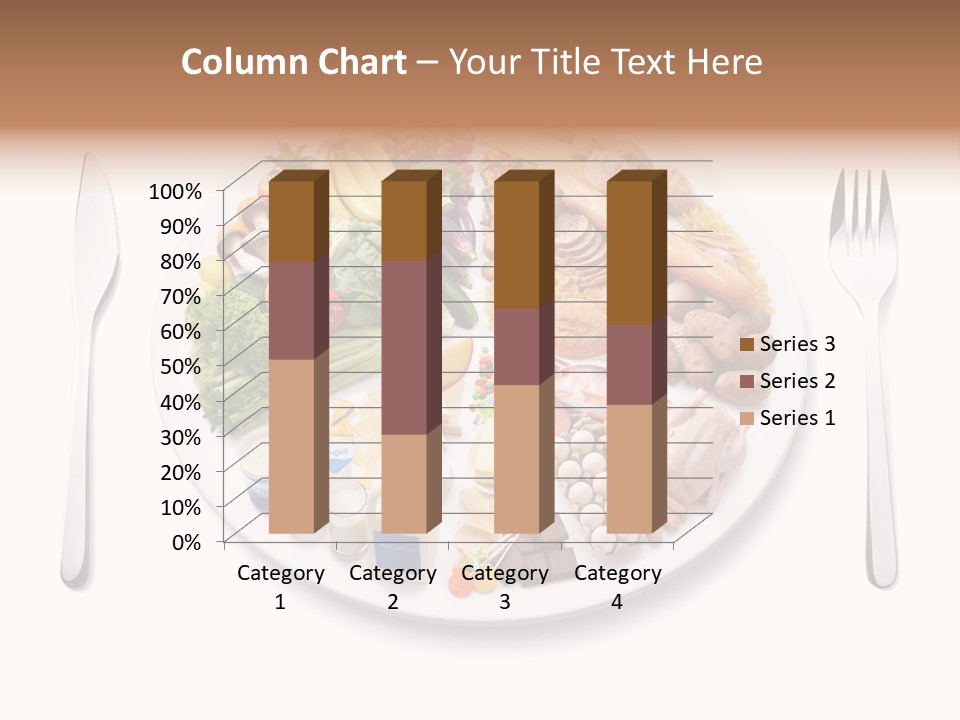 Food Pyramid Plate Poultry PowerPoint Template