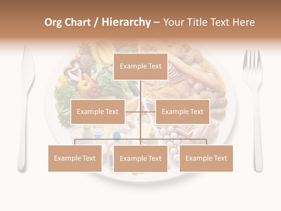 Food Pyramid Plate Poultry PowerPoint Template