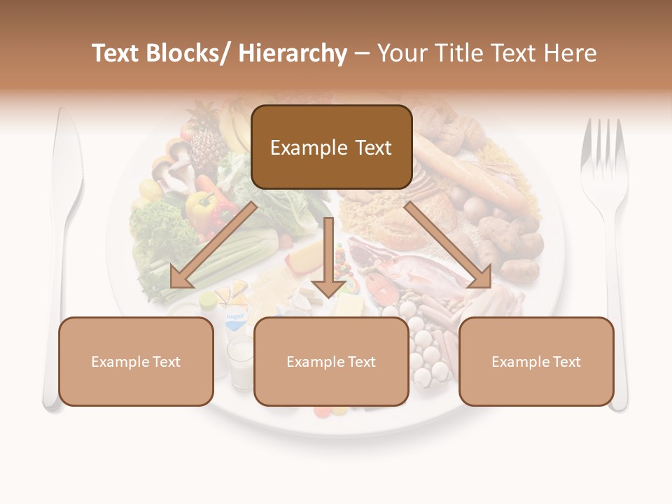 Food Pyramid Plate Poultry PowerPoint Template