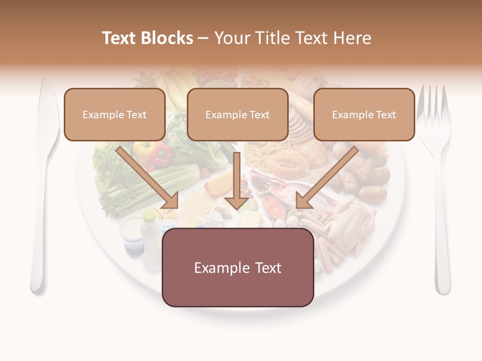 Food Pyramid Plate Poultry PowerPoint Template