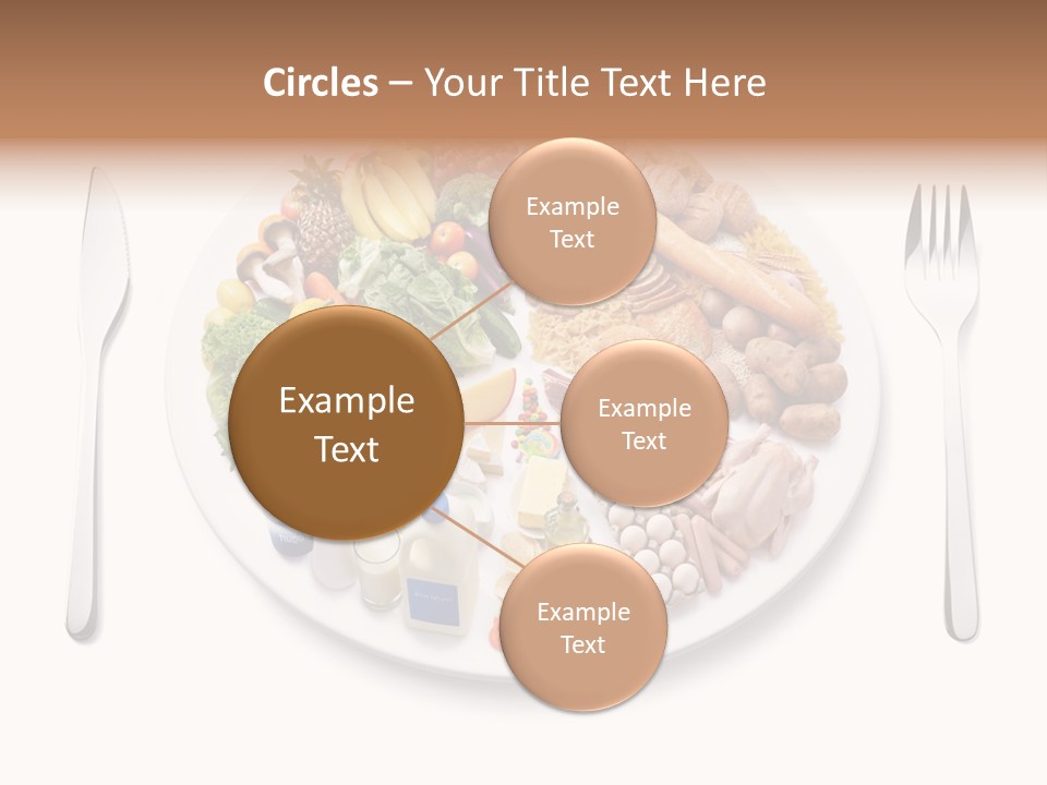 Food Pyramid Plate Poultry PowerPoint Template