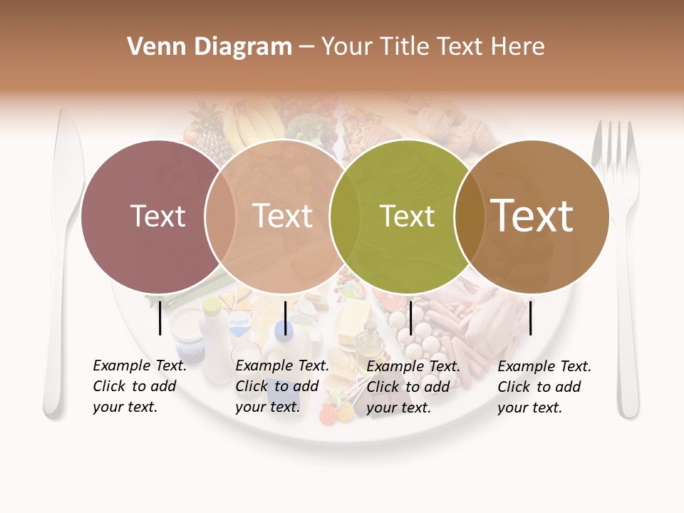 Food Pyramid Plate Poultry PowerPoint Template