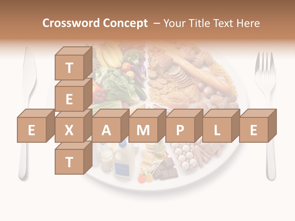 Food Pyramid Plate Poultry PowerPoint Template