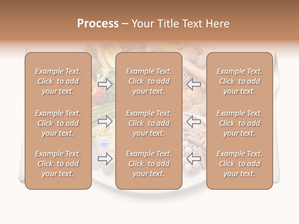 Food Pyramid Plate Poultry PowerPoint Template