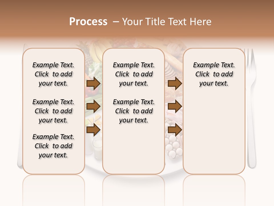 Food Pyramid Plate Poultry PowerPoint Template
