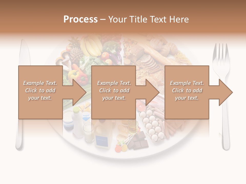 Food Pyramid Plate Poultry PowerPoint Template