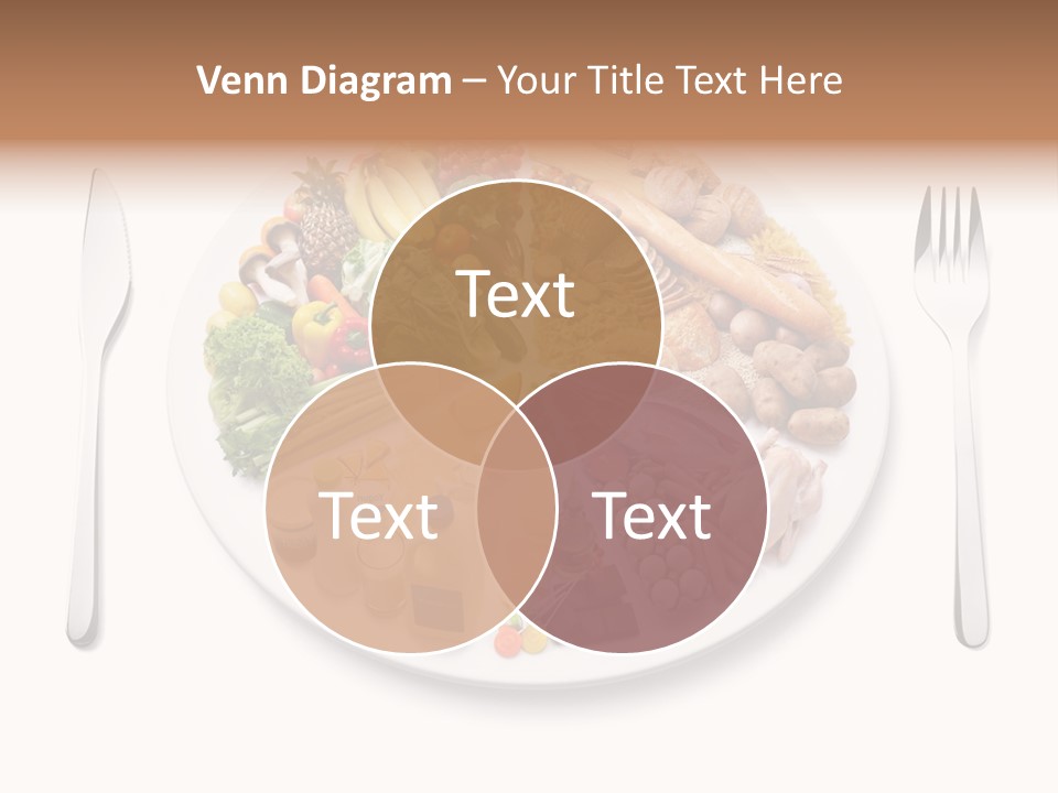 Food Pyramid Plate Poultry PowerPoint Template