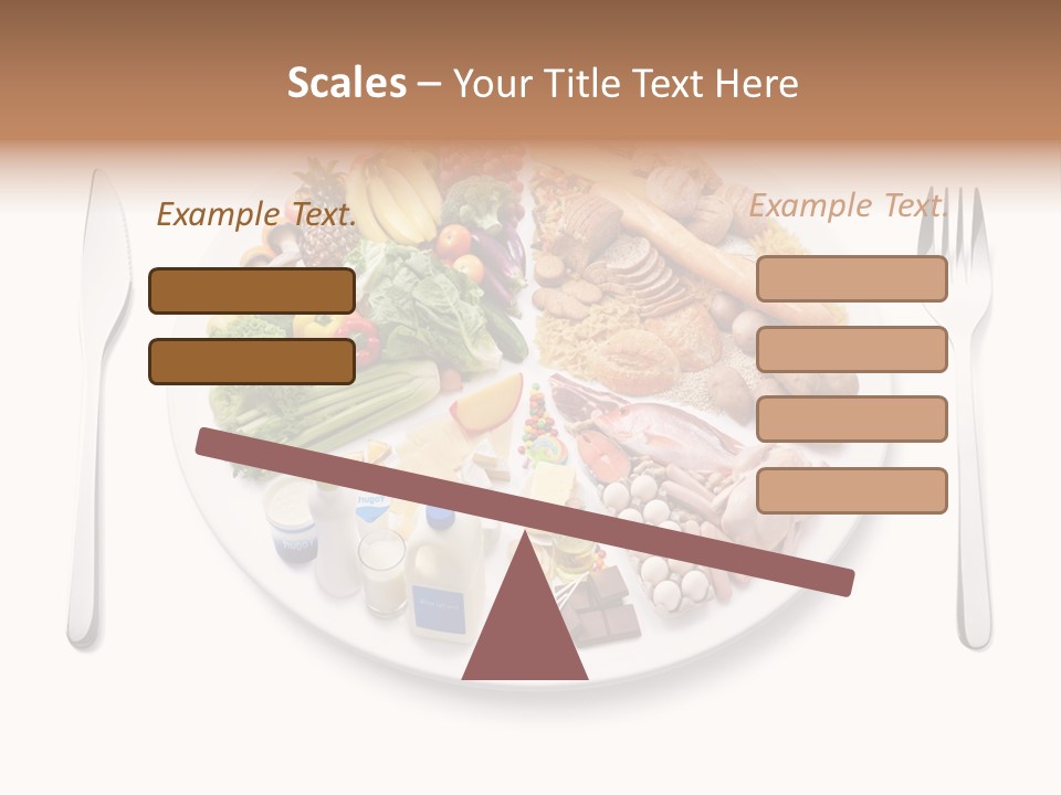 Food Pyramid Plate Poultry PowerPoint Template