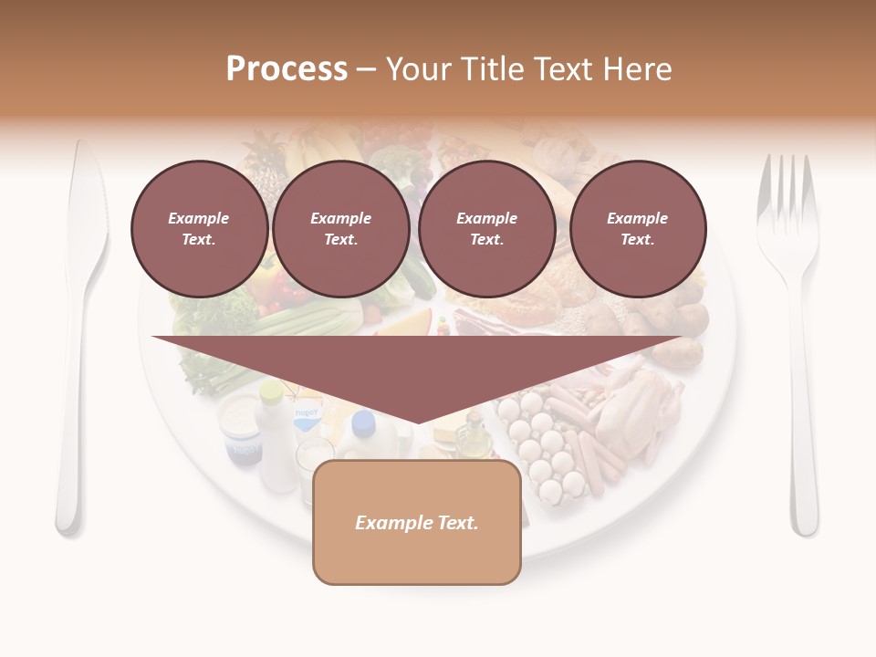 Food Pyramid Plate Poultry PowerPoint Template