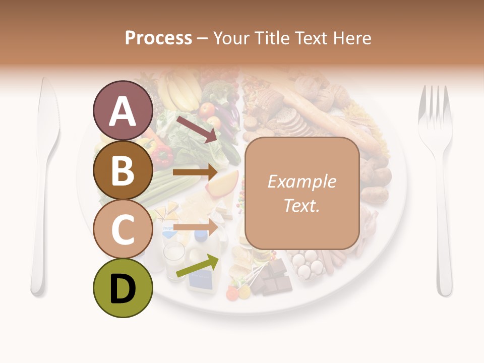 Food Pyramid Plate Poultry PowerPoint Template