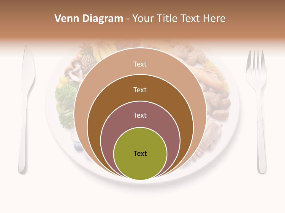 Food Pyramid Plate Poultry PowerPoint Template