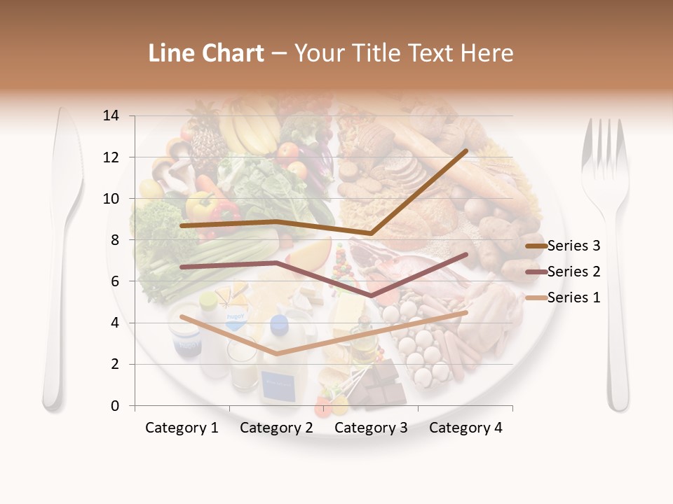 Food Pyramid Plate Poultry PowerPoint Template