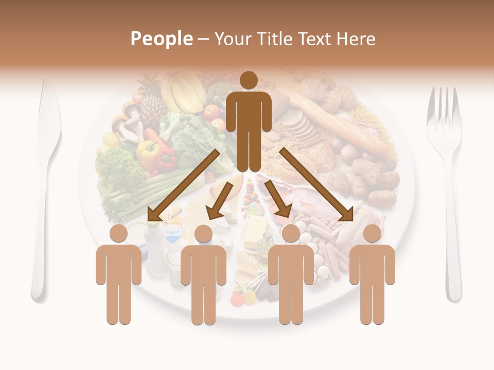 Food Pyramid Plate Poultry PowerPoint Template