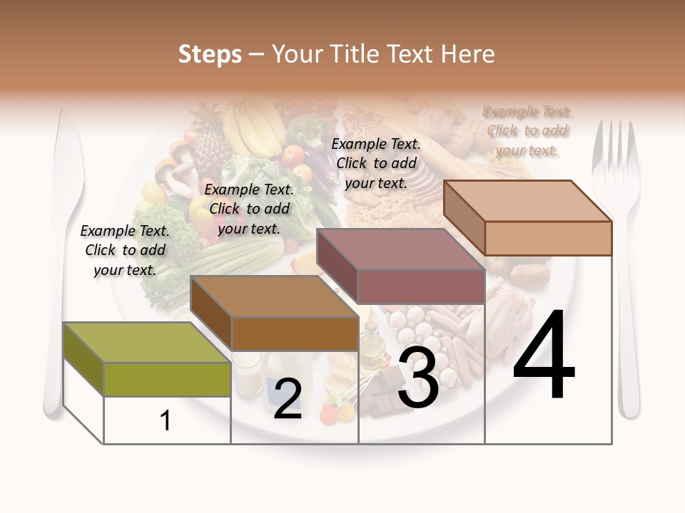Food Pyramid Plate Poultry PowerPoint Template