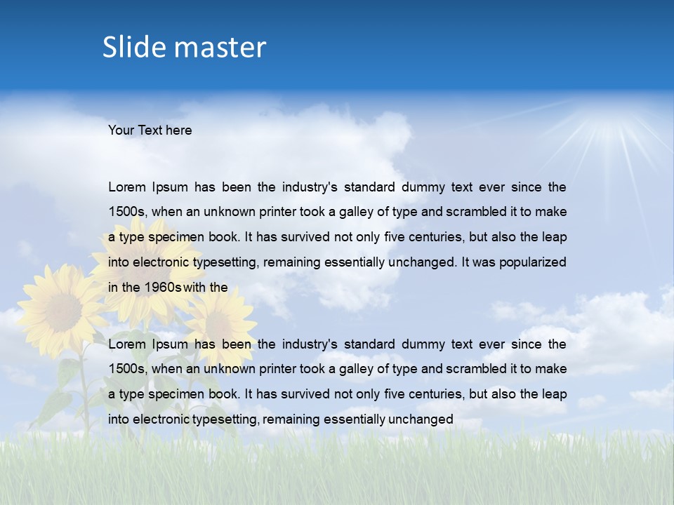 Beauty Lea Light PowerPoint Template