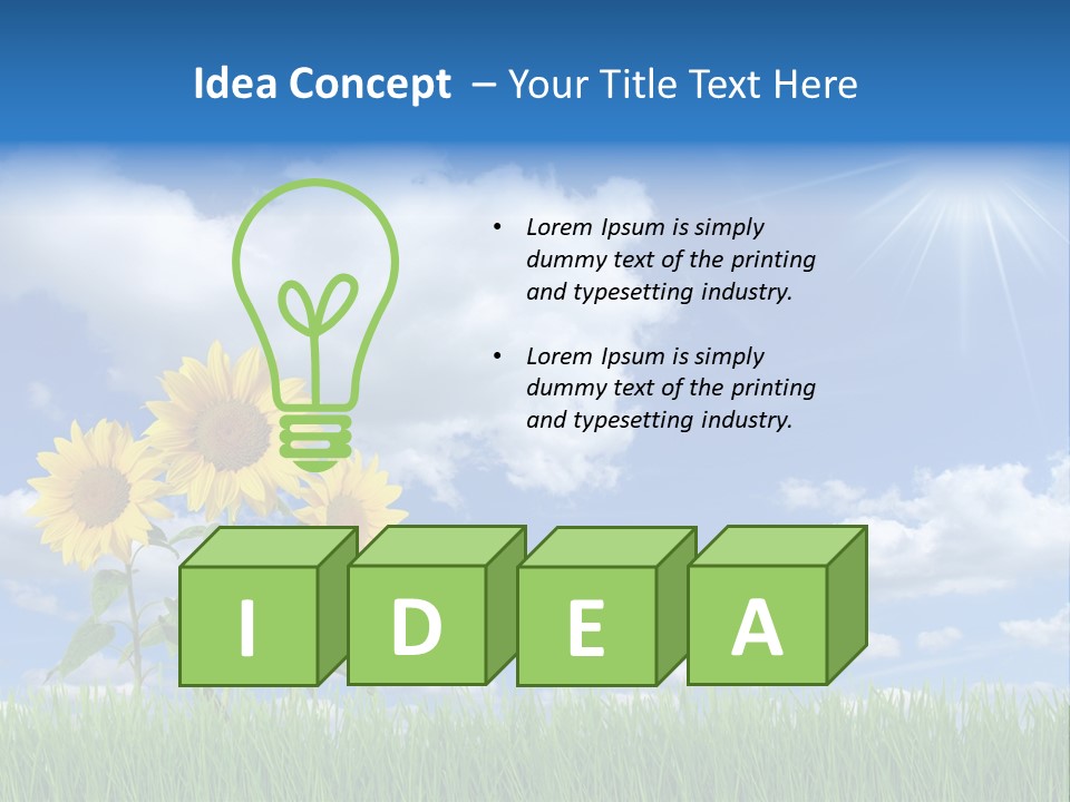 Beauty Lea Light PowerPoint Template