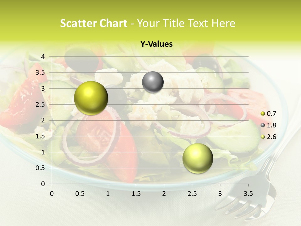Restaurant Lettuce Fork PowerPoint Template