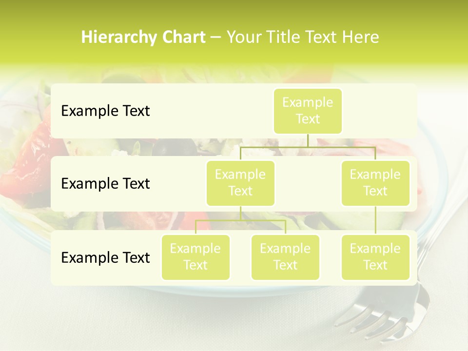 Restaurant Lettuce Fork PowerPoint Template