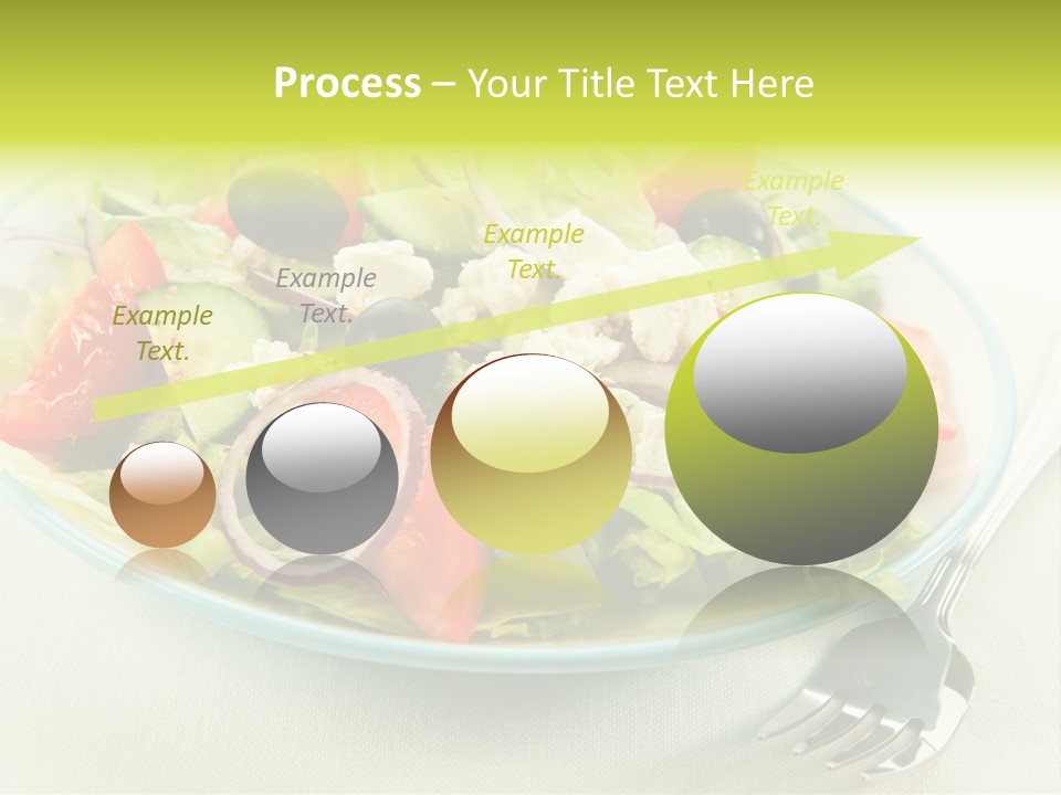 Restaurant Lettuce Fork PowerPoint Template