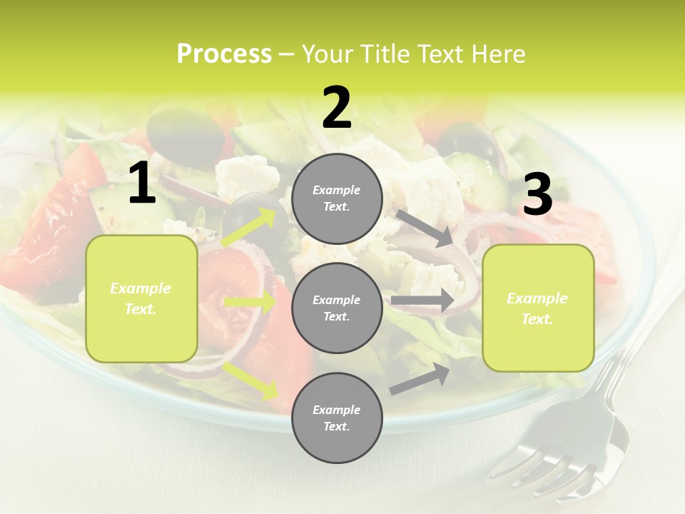 Restaurant Lettuce Fork PowerPoint Template