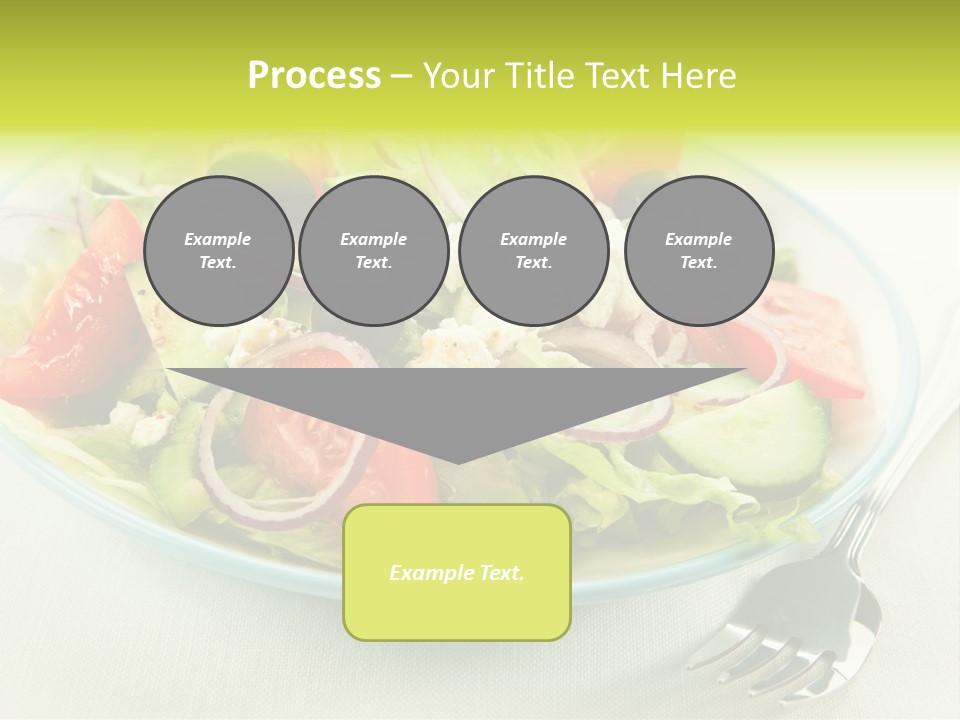 Restaurant Lettuce Fork PowerPoint Template