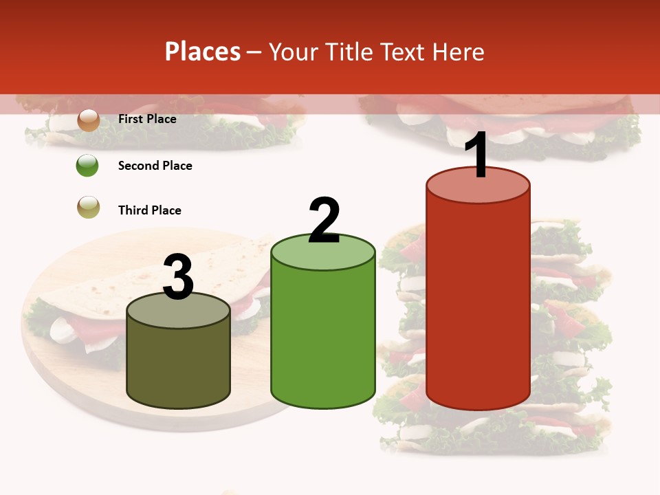 Salad Wrap Isolated PowerPoint Template