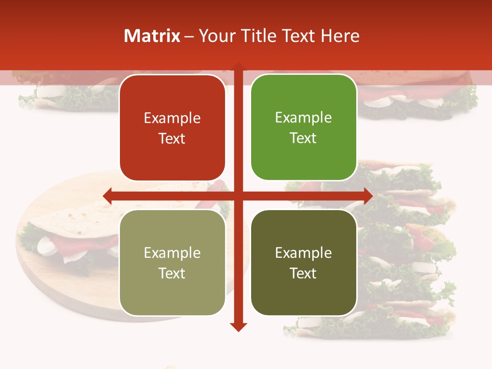 Salad Wrap Isolated PowerPoint Template