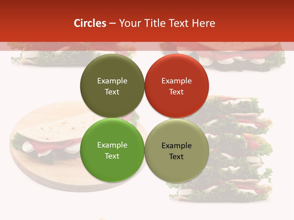 Salad Wrap Isolated PowerPoint Template