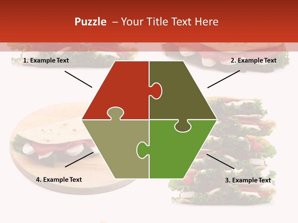 Salad Wrap Isolated PowerPoint Template