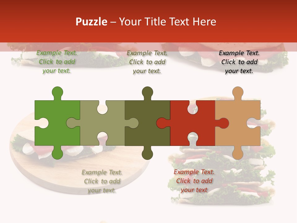 Salad Wrap Isolated PowerPoint Template