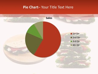 Salad Wrap Isolated PowerPoint Template