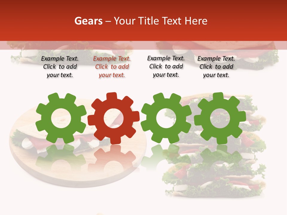 Salad Wrap Isolated PowerPoint Template