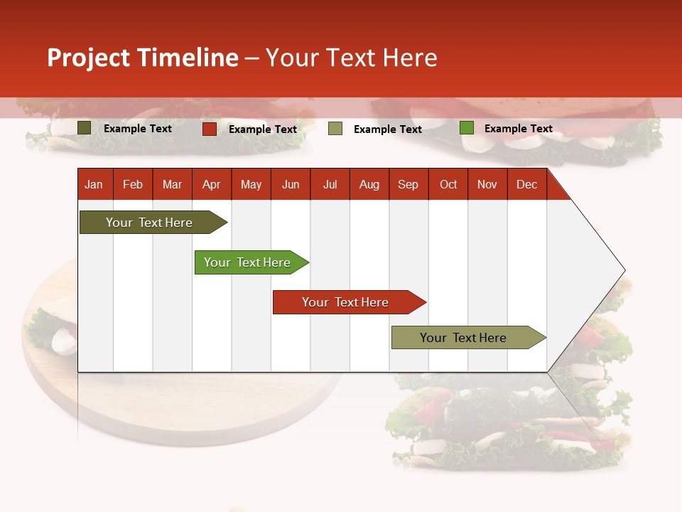Salad Wrap Isolated PowerPoint Template