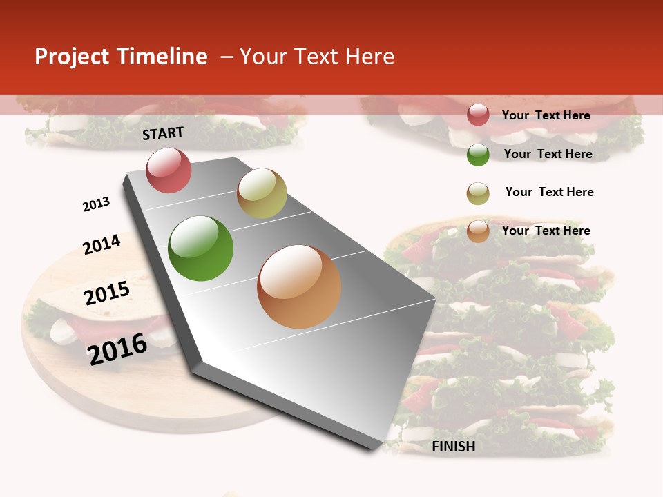 Salad Wrap Isolated PowerPoint Template