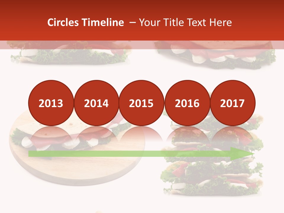 Salad Wrap Isolated PowerPoint Template