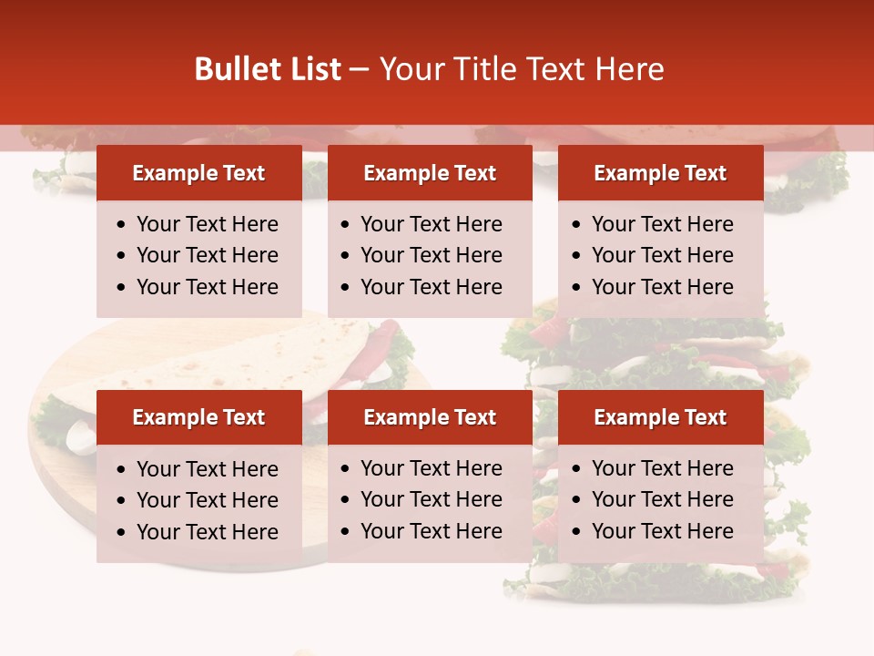 Salad Wrap Isolated PowerPoint Template