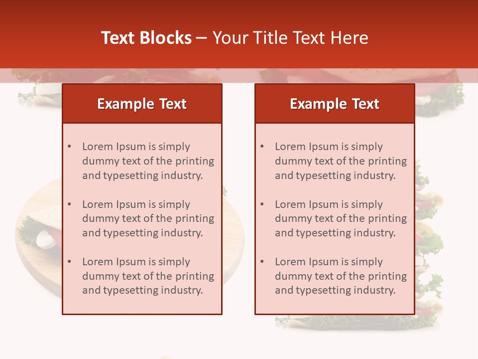 Salad Wrap Isolated PowerPoint Template