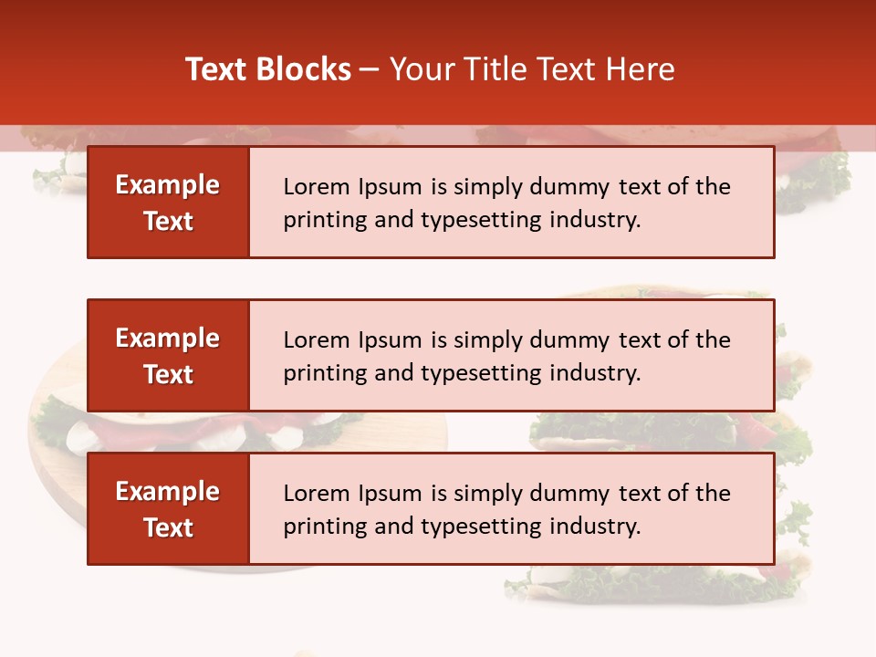Salad Wrap Isolated PowerPoint Template
