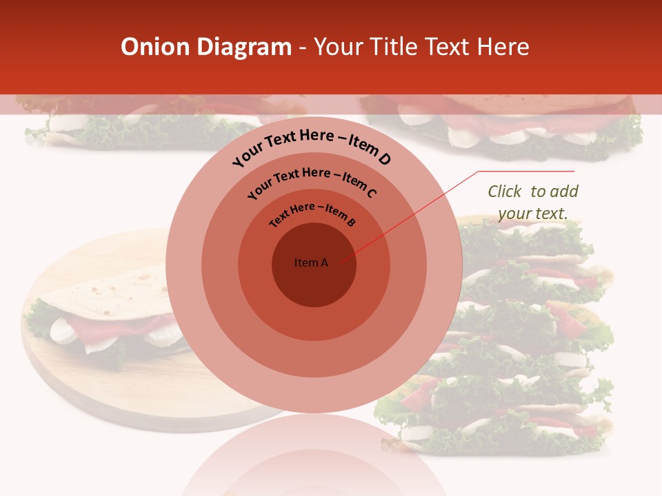 Salad Wrap Isolated PowerPoint Template