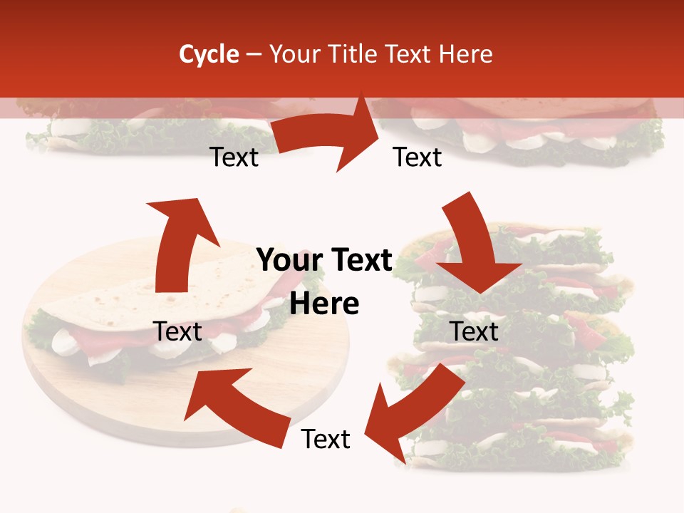 Salad Wrap Isolated PowerPoint Template