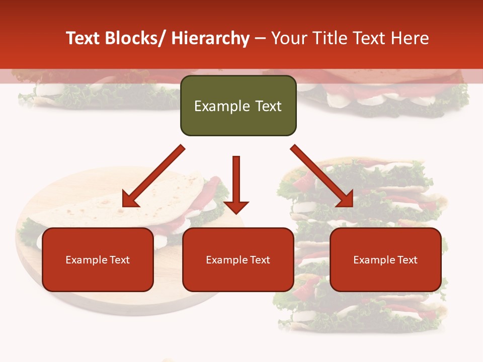 Salad Wrap Isolated PowerPoint Template