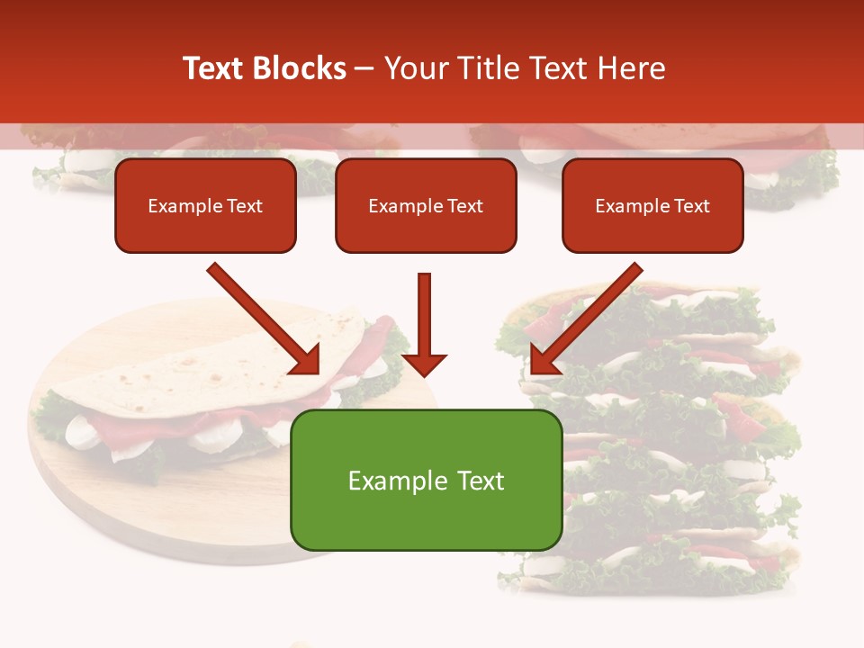 Salad Wrap Isolated PowerPoint Template