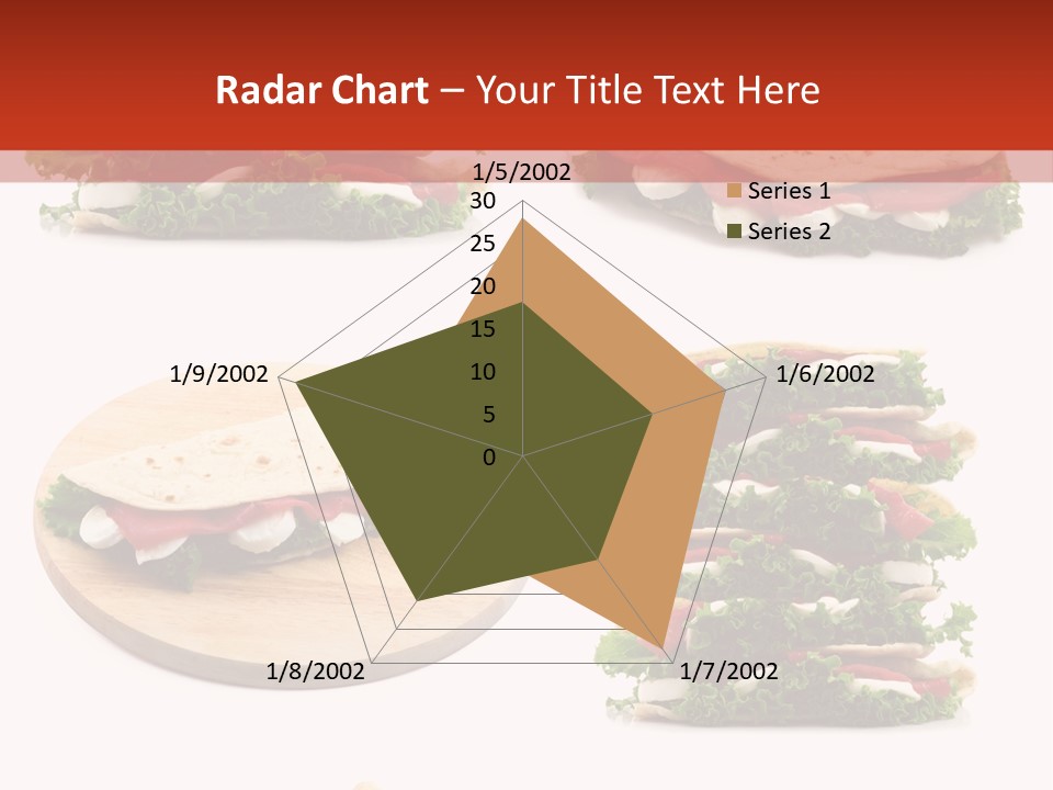 Salad Wrap Isolated PowerPoint Template